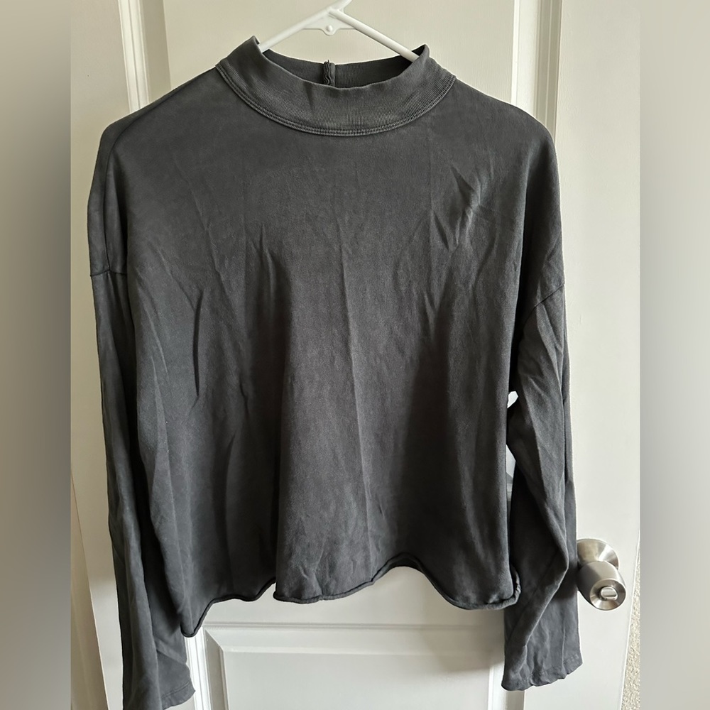 American eagle mock neck long sleeve tee
